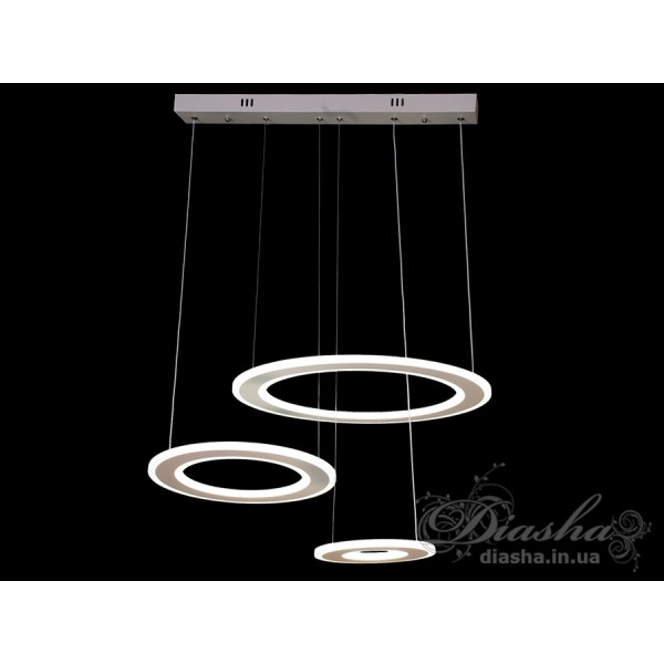 LED люстры подвесные Diasha 7146/3WH