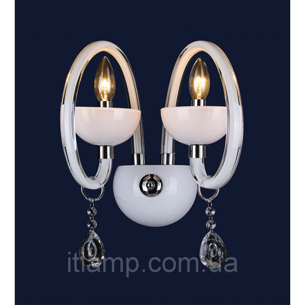 Из белого стекла с хрусталем Levistella 720W8061-2