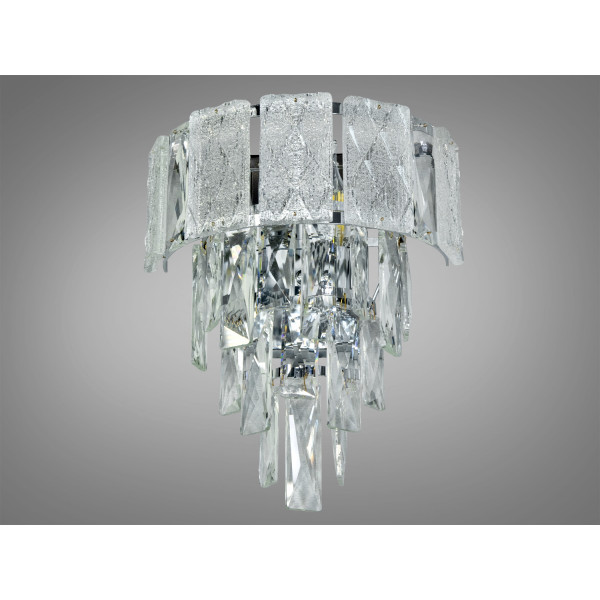 Чудовий настінний світильник з кришталю на 2 лампи, золото Diasha 327-BCH