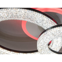 Стельовий світлодіодний смарт світильник з пультом, димером, 42W Diasha 2203/2BKLED3colordimmer