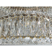 Підвісна люстра LED 8693-600+400GD золото 85Вт Diasha 8693-600+400GD