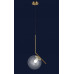 Светильник люстра подвесная в стиле лофт шар Levistella 9163815-1 BRZ+CL
