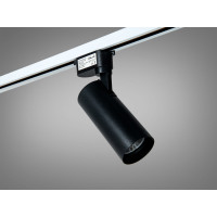 Поворотний трековий LED світильник 30 Вт чорний Diasha PPF-KJJ-20W-BK