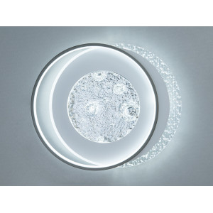 Світлодіодна стельова люстра чорна 90 Вт до 15 м² Diasha 2570-C