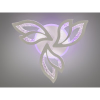 Стельова світлодіодна люстра з пультом, диммером, підсвічуванням, 55W Diasha 2455/3WHLED3colordimmer