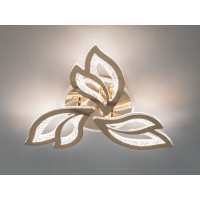 Світлодіодна стельова люстра 2455-3GLED3 золото пульт димер підсвітка 55 Вт Diasha 2455/3GLED3colordimmer