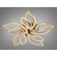 Стельова світлодіодна люстра з пультом, підсвіткою, 80W, хром Diasha 2455/5GLED3colordimmer