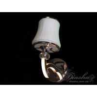 Класичне бра із ріжками, що світяться, 5 Вт, хром Diasha 8341/1HR