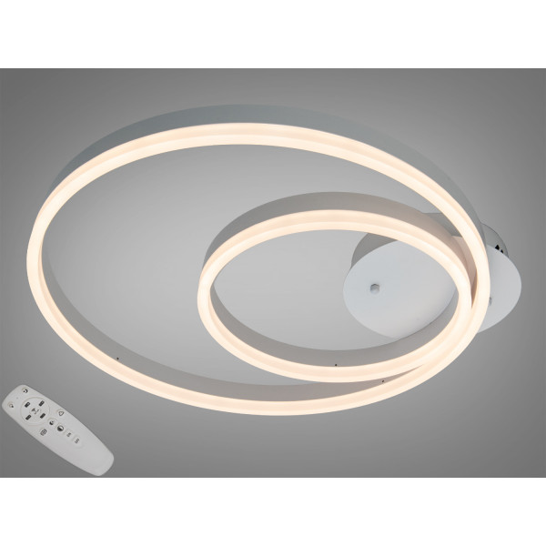 LED люстра 11 квадратів білий чорний 65Вт пульт Diasha 2538WHdimmer