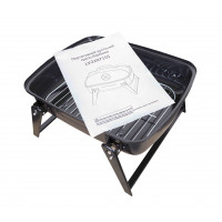 Гриль мангал барбекю угольный с крышкой LV 210715S