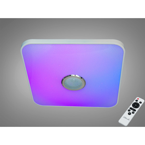 Стельова люстра LED біла 80 Вт RGB Bluetooth TUYA Diasha DB-8501B/500x500RGB+MP3+TUYA