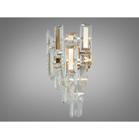 Классическое бра хрустальное на 2 лампы, золото Diasha 2018/2WSGD