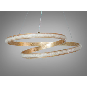 Підвісна люстра LED Diasha золото 65Вт 3575Лм 3CCT Diasha XH1017/600G
