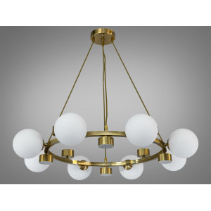 Підвісна люстра чорна матові скляні кулі лофт мінімалізм Diasha LQ7131/8+8BR