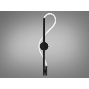 Функціональний світлодіодний настінний світильник Шланг, 14W, чорне бра Diasha SY9607-BK