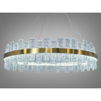 Лаконічна підвісна кришталева світлодіодна люстра на кухню, 90 Вт, хром Diasha 828/800BR