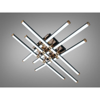 Стельова світлодіодна люстра MX7805 біла 75W три акрилові кільця Diasha SX8255/6BK