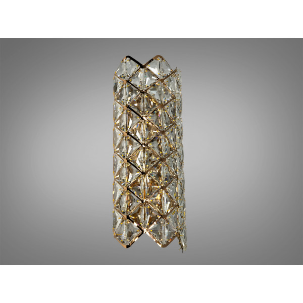 Настінний світильник Diasha з кристалами, золото Diasha 9133-B420GD Настінний світильник Diasha з кристалами, золото Diasha 9133-B420GD