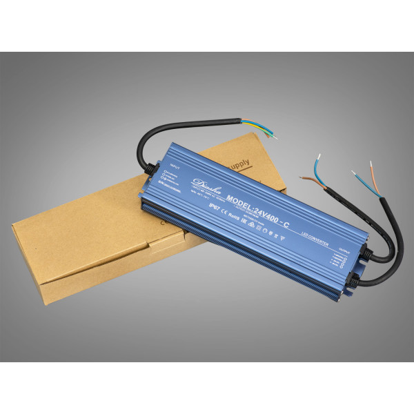Блок живлення 24В, для підключення LED стрічки, 400Вт, 16.6А Diasha NP-24v-400w-IP67