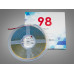 COB LED стрічка 24В, 320 діодів на метр, 8мм, теплий Diasha P24-COB-320-WW-20-8