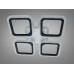 Стельова LED люстра чорна 55W пульт димер 4 мод Diasha AS8170/4BKLED3colordimmer