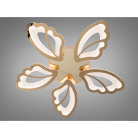Стельова LED люстра квітка біла 80Вт пульт Diasha 8166/5GLED3colordimmer