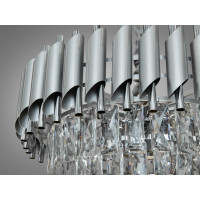 Хрустальная люстра 9 ламп хром сатин+хром Diasha 9001-500SL+CH