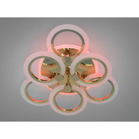Люстра лед в спальню Diasha A8022/3+3GLED3colordimmer