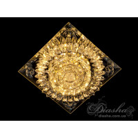 Гармонійно збалансований, солідний кришталевий точковий світильник Diasha 18104WH-B15W