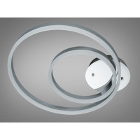 Світлодіодна люстра кільця хром 58 Вт вимикач Diasha 2538HRdimmer