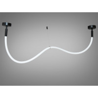 Сучасна підвісна світлодіодна люстра для кафе Шланг, 17W, чорний Diasha SY9610-1500BK Сучасна підвісна світлодіодна люстра для кафе Шланг, 17W, чорний Diasha SY9610-1500BK