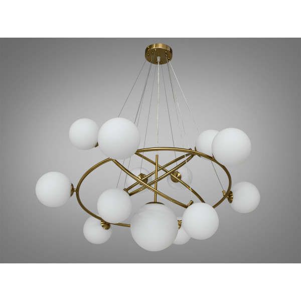 Красива підвісна люстра в стилі Loft - "Бульбашки", 13 ламп, бронза Diasha LQ7048/13ABR Красива підвісна люстра в стилі Loft - "Бульбашки", 13 ламп, бронза Diasha LQ7048/13ABR