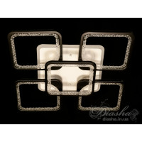 Потолочная светодиодная люстра с пультом и ночником Diasha MX2558/4+1BK LED 3color dimmer