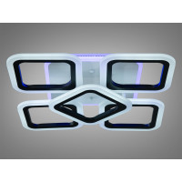 Пристельова світлодіодна люстра з підсвіткою, 65W, чорна Diasha MX2400/4+1SBKLED3colordimmer