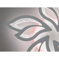 Стельова світлодіодна люстра з пультом, диммером та підсвіткою, 80W Diasha 2455/5WHLED3colordimmer