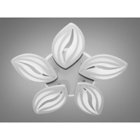 Стельова LED люстра з димером 75W сіра 5 модулів Diasha 8092/5GRLED3colordimmer