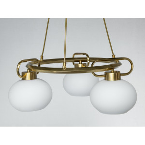 Підвісна кругла люстра Diasha бронза 3 плафони Diasha LQ7106/3BR