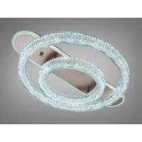 Люстра стельова Diasha LED золото 80W пульт 14 м² Diasha 9711/500+300G