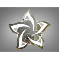 Світлодіодна акрилова люстра з пультом та підсвічуванням, 75 Вт, хром Diasha 8146/5HRLED3colordimmer