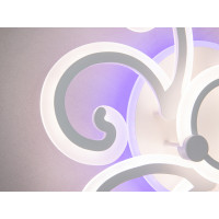 Красива світлодіодна люстра з триколірним LED підсвічуванням, 90W Diasha 2452/4+1WHLED3colordimmer