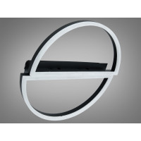 Стельова LED люстра 3 кільця 60Вт матовий хром Diasha 2545BKdimmer