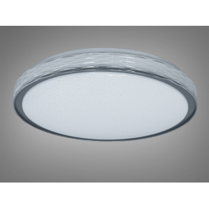 Світлодіодна смарт люстра сіра 8 м² без пульта Diasha 6653/400GR