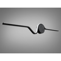 Модне світлодіодне бра в спальню, 22 Вт, чорний Diasha 9093/800BK