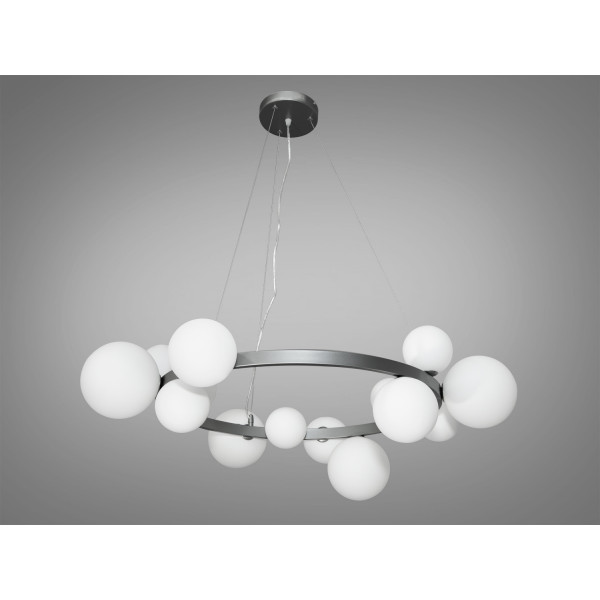 Люстра в стилі Loft - "Бульбашки" на 15 ламп Diasha 1082-15GR+WH Люстра в стилі Loft - "Бульбашки" на 15 ламп Diasha 1082-15GR+WH