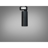 Поворотний трековий LED світильник 30 Вт чорний Diasha PPF-KJJ-20W-BK