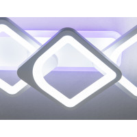 Світлодіодна люстра смарт світильник з пультом, 70Вт, біла Diasha H8060/2+2WHLED3colordimmer