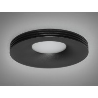 Якісний круглий точковий світильник серія "Аluminium", чорного кольору Diasha PR-13-BK