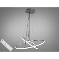 Підвісна LED люстра в кухню з диммером та пультом, 90 Вт, хром Diasha MD9079-3AHR-600+400+200dimmer