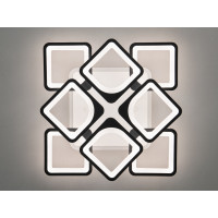 Люстра потолочная светодиодная с пультом Diasha S8060/4+4BK LED 3color dimmer 