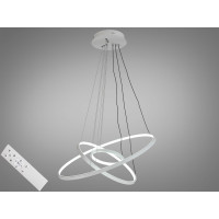 Люстра светодиодная декоративная кольца  Diasha MD9079-3WH-600+400+200 dimmer 